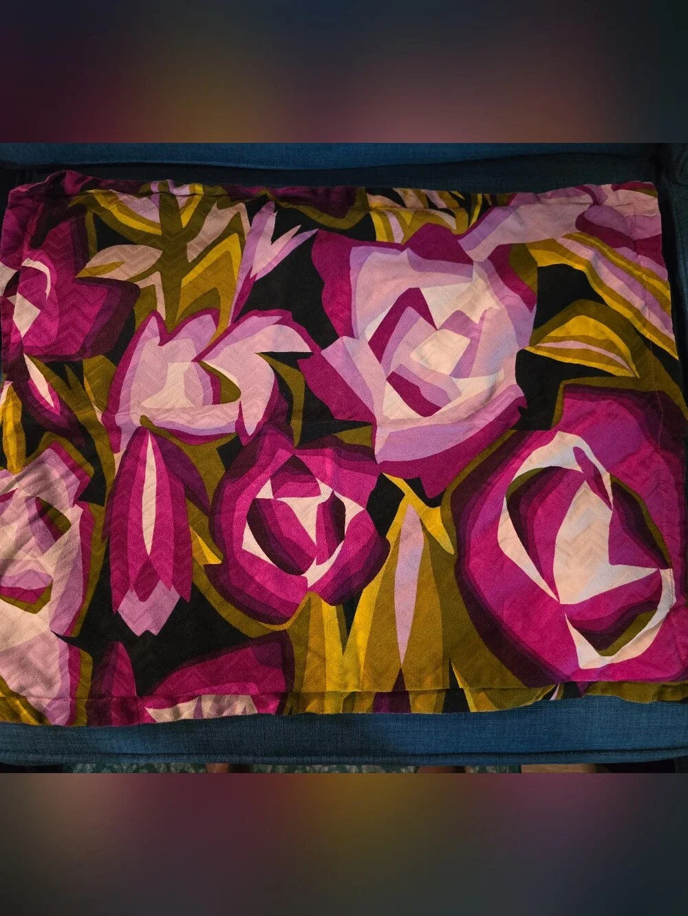 Missoni Target Vibrant Pink Duvet Cover Set - Full/Queen